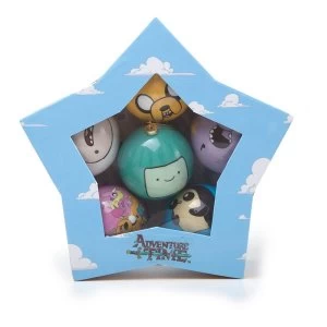 image of Adventure Time - Multi-Character Design Set of 6 Christmas Baubles (Set of 6)