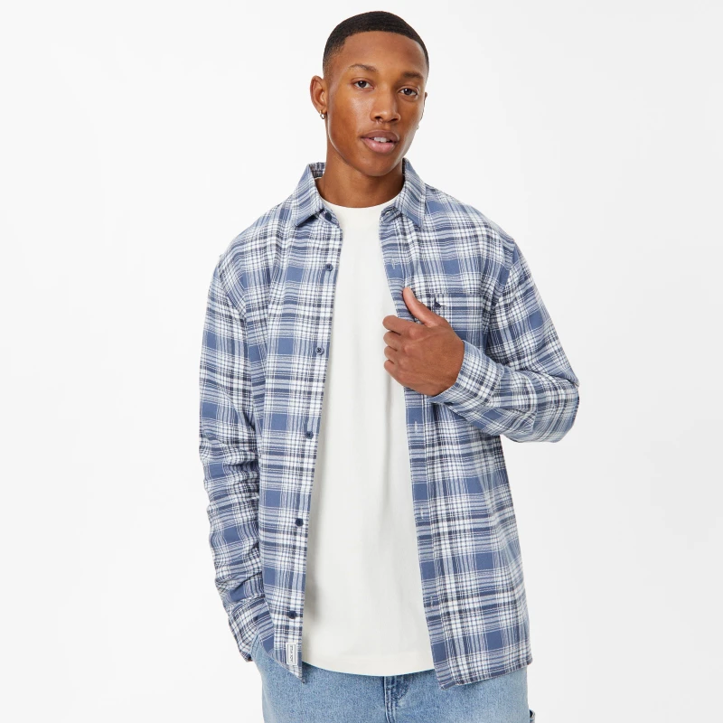 Image of Jack Wills Check Flannel Shirt - Green Green XS