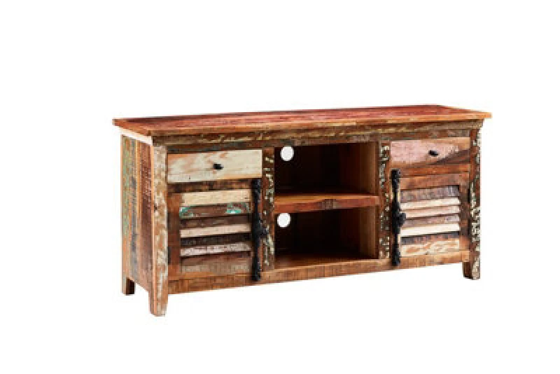 Image of Buttercup Farm Coastal Large TV Media Credenza - Wood - L40 X W150 X H70 Cm