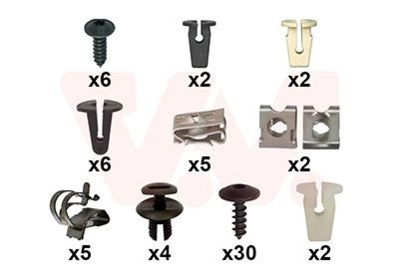 Image of VAN WEZEL Mounting Kit, bumper VAN WEZEL 4946794