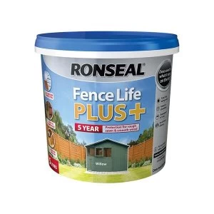Image of Ronseal Fence Life Plus+ Charcoal Grey 5 Litre