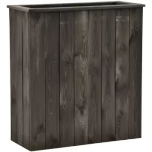 Image of Vidaxl - Raised Bed Dark Grey 74x32x80cm Solid Pinewood Grey