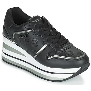 Image of Guess HEKTOR womens Shoes Trainers in Black,4,5,5.5,6.5,7.5,2.5