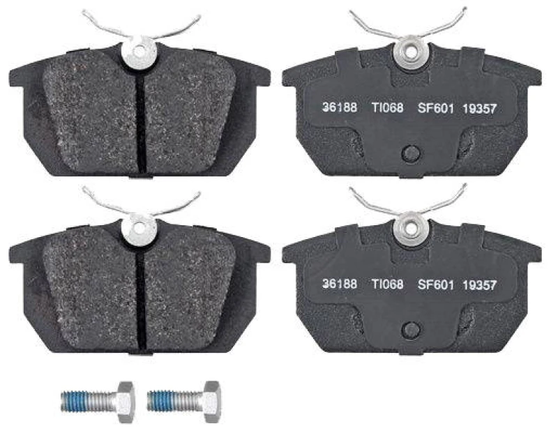 Image of A.B.S. 36188 Brake pad set without integrated wear sensor Brake Pad Set,disc brake (402)