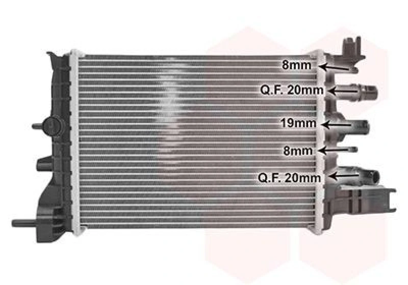 Image of VAN WEZEL Intercooler VAN WEZEL 15014702