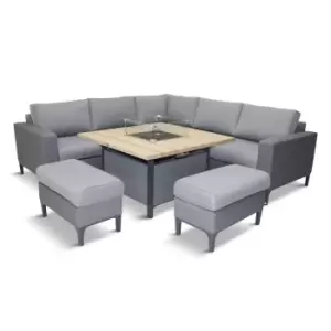 Image of LG Outdoor Stockholm Fully Upholstered Modular Firepit Set