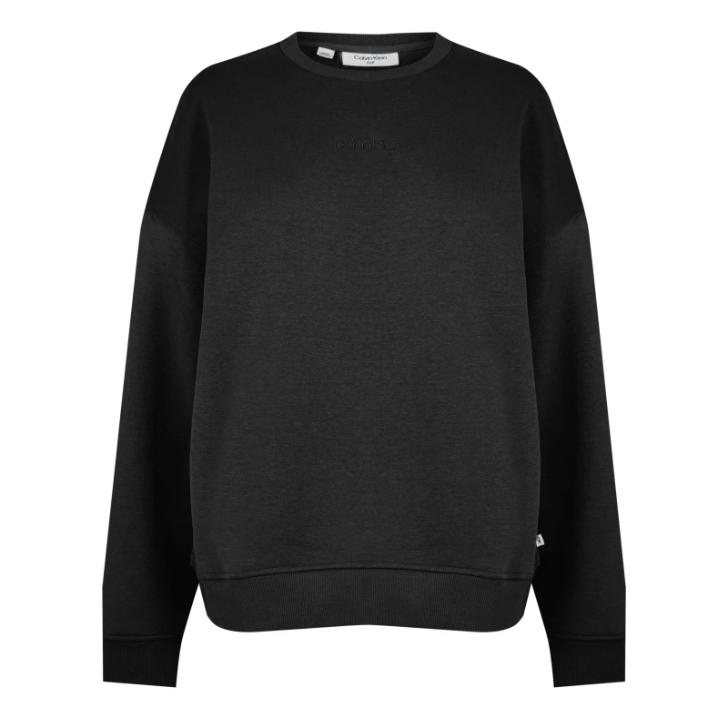 Image of Calvin Klein Golf Crew Sweatshirt Womens - Black 10