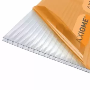 Image of Axiome Clear 4mm Twinwall Polycarbonate Roofing Sheet - 1050 x 2000mm