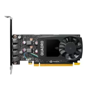 image of PNY VCQP1000V2-SB graphics card NVIDIA Quadro P1000 V2 4GB GDDR5