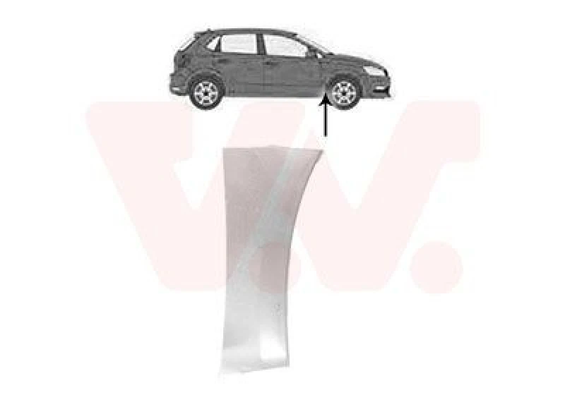 Image of VAN WEZEL Wing fender VAN WEZEL 5829156