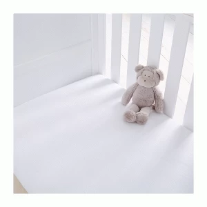 Image of Silentnight Safenights Cot Fitted Sheet Pair - White