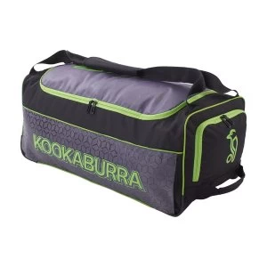 image of Kookaburra 5.0 Wheelie Bag Black/Lime