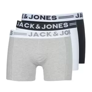 image of Jack Jones SENSE X 3 mens Boxer shorts in Grey - Sizes XL,S,M,L,XL