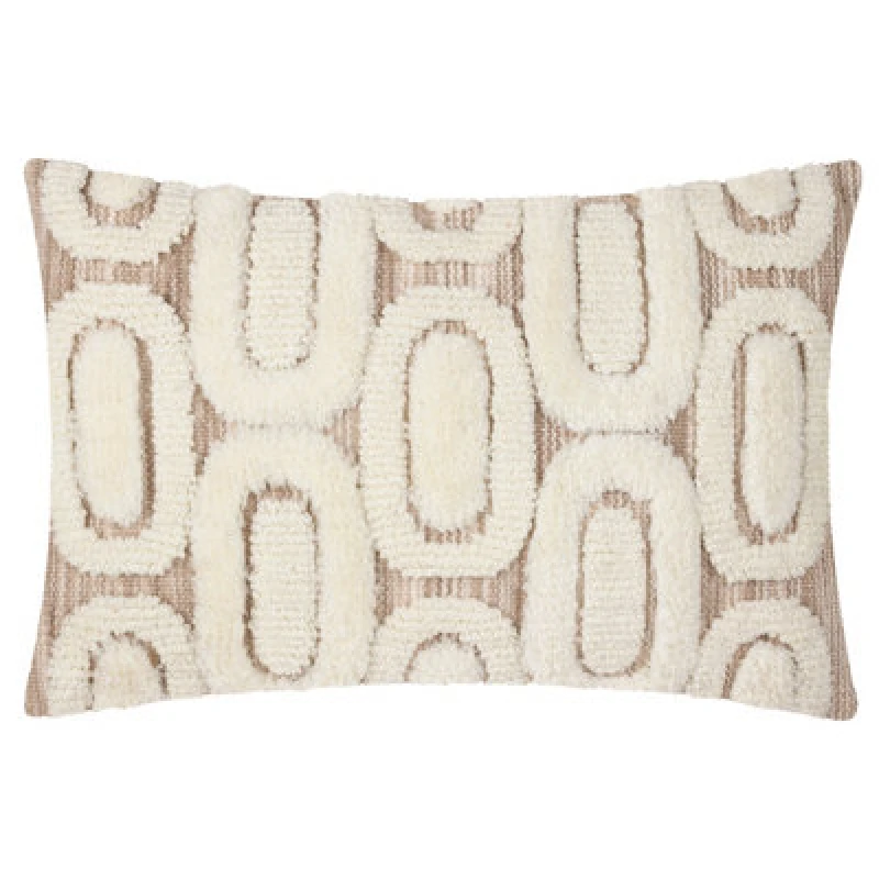 Image of Fosse Tufted Cushion Natural, Natural / 30 x 50cm / Polyester Filled
