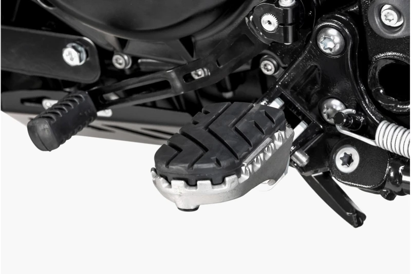 Image of SW-Motech ION footrest kit - BMW F 700 GS (12-18) F 800 GS (07-18)/Adv (16-18)., black-silver