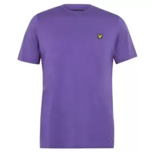 Image of Lyle and Scott Basic Logo T Shirt - Purple
