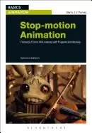 Image of stop motion animation frame by frame film making with puppets and models