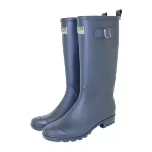 Image of Town & Country Town and Country Burford Full Length Wellington Boots - Navy - 11, Buckled