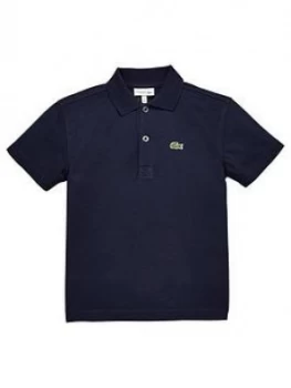 Lacoste Sports Boys Short Sleeve Polo Shirt - Navy, Size 16 Years