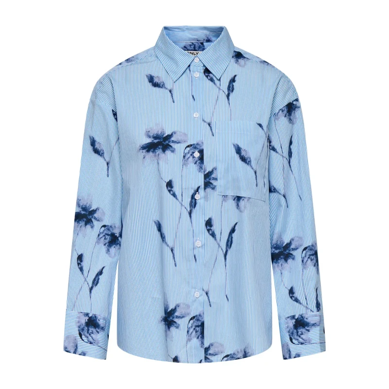 Image of Only Woman's shirt Only Nano Bleu Female M