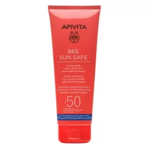 image of Apivita Bee Sun Safe Hydra Fresh Face and Body Milk SPF50 200ml