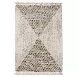 Image of Safi Fringed Pyramid Natural Rug - 160 x 230cm