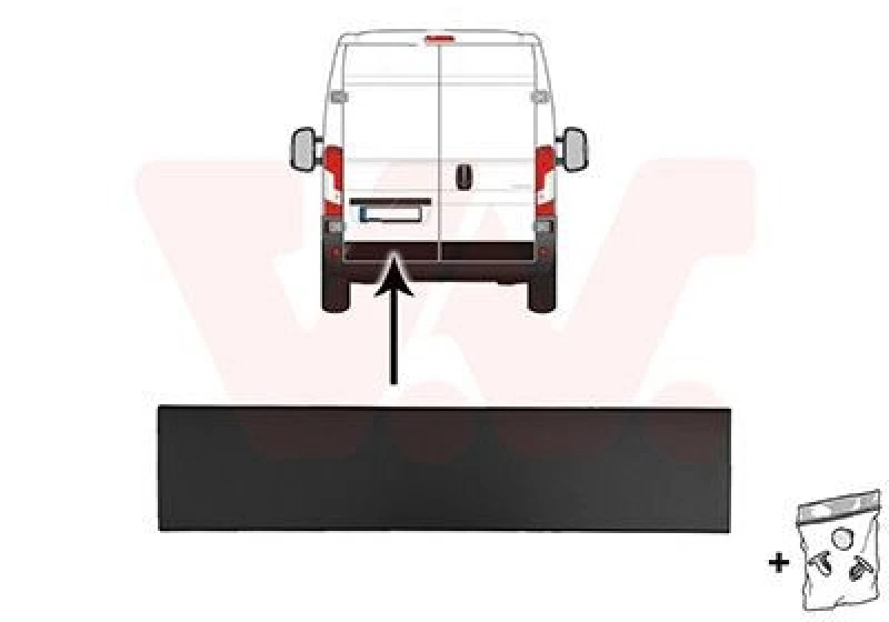 Image of VAN WEZEL Door moulding trim VAN WEZEL 4064431