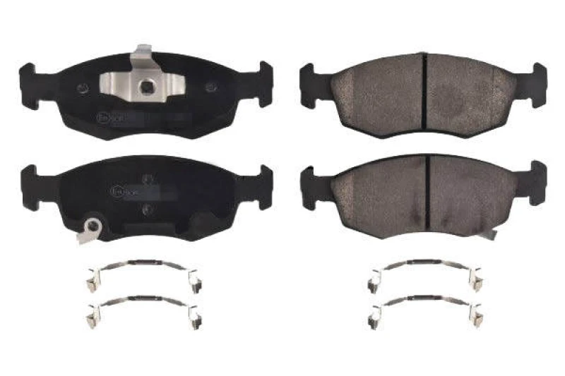 Image of SWAG 33 10 8023 Brake pad set Front Axle, with acoustic wear warning, with staples Brake Pad Set,disc brake (402)
