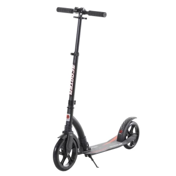 Image of HOMCOM Teen/Adults Aluminium Folding Kick Scooter with Shock Mitigation System - Black