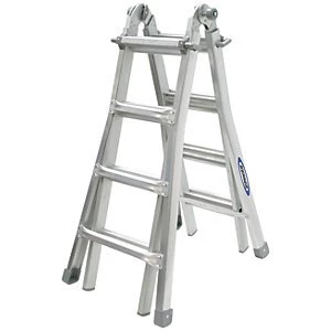 Image of Werner Telescopic 4 x 4 Aluminium Combination Ladder