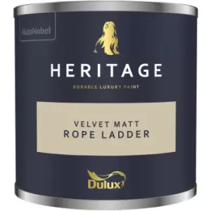 Image of Dulux Heritage Velvet Matt Rope Ladder Matt Emulsion Paint 125ml