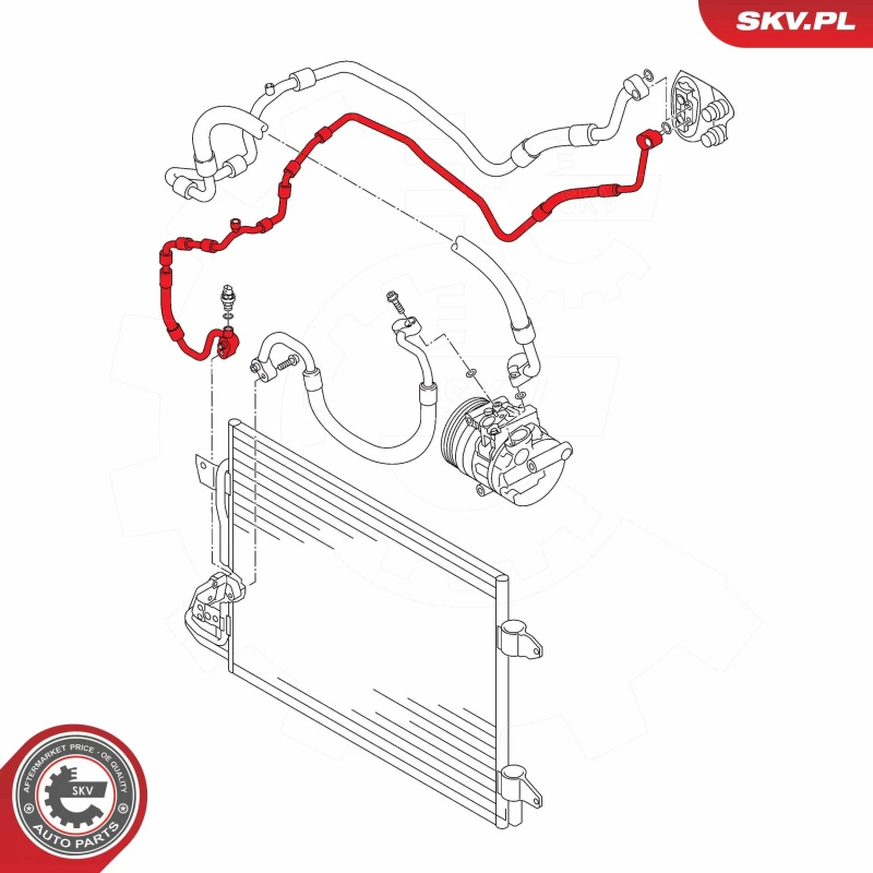 Image of ESEN SKV High- / Low Pressure Line, air conditioning ESEN SKV 43SKV554
