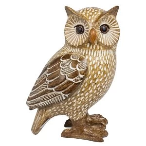 image of Country Brown Owl Left Ornament