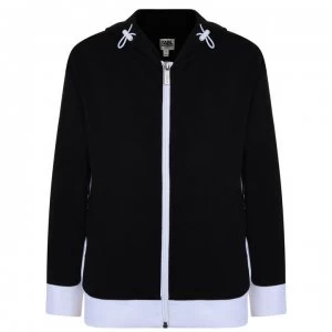 Image of Karl Lagerfeld Children Boys Logo Zip Hoodie - Black 09B