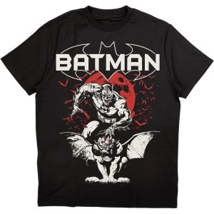 Image of DC Comics - Batman Gargoyle Unisex Large T-Shirt - Black