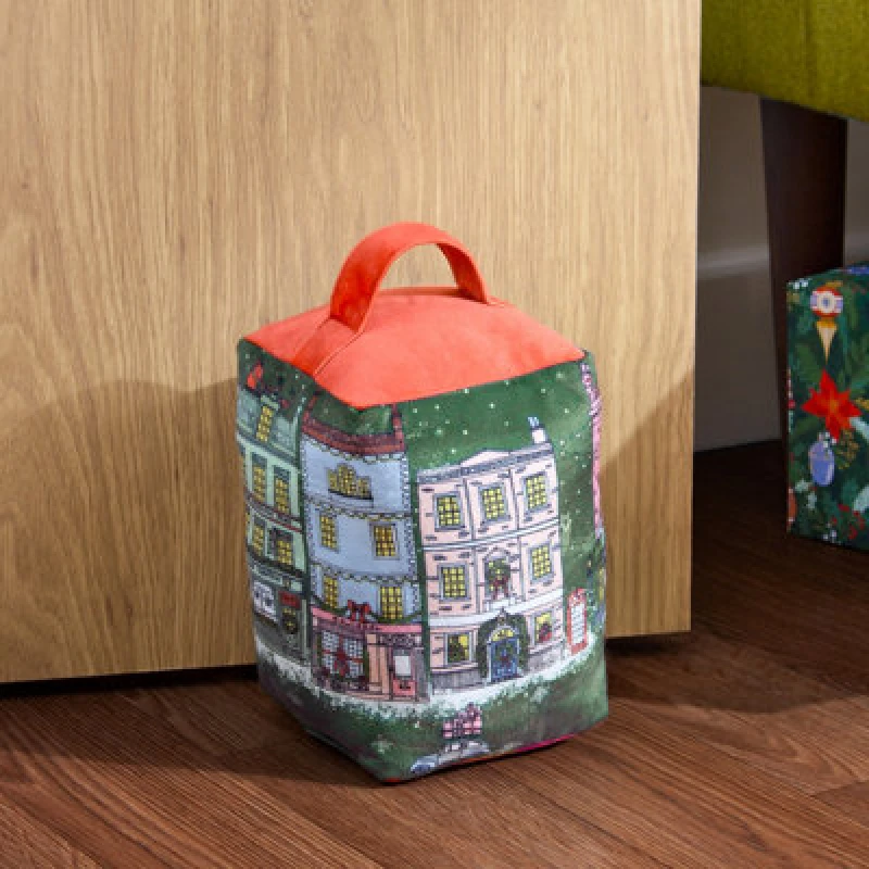 Image of Christmas Spirit Festive Door Stop Green/Red