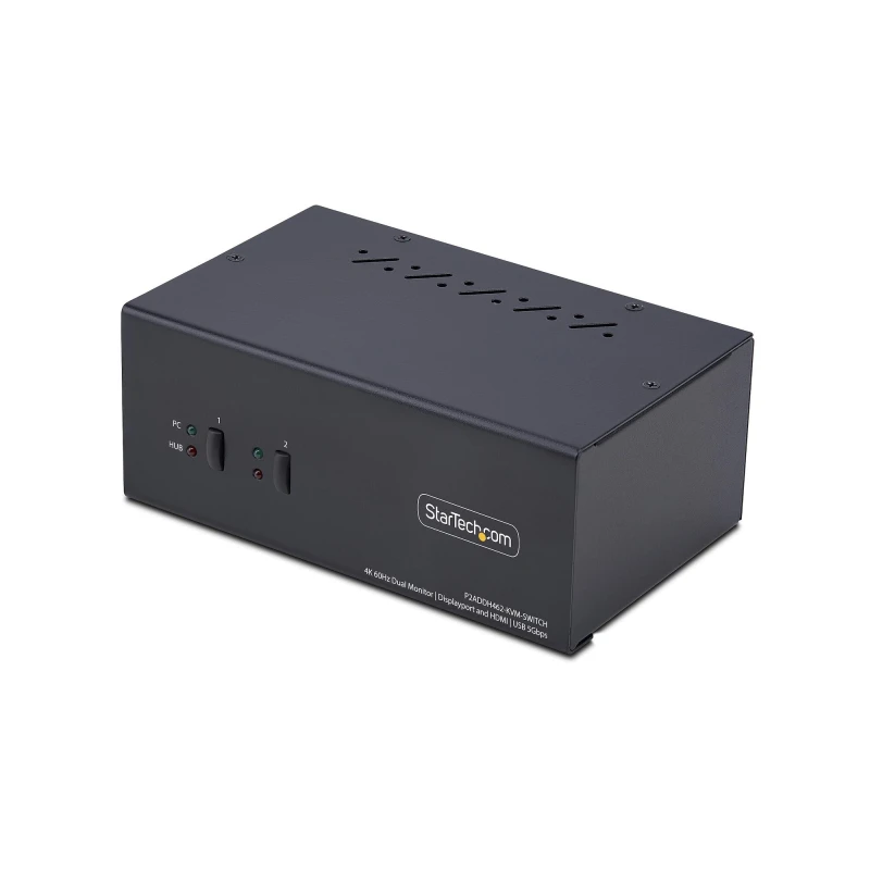 Image of StarTech.com StarTech.com P2ADDH462-KVM-SWITCH KVM switch Black P2ADDH462-KVM-SWITCH