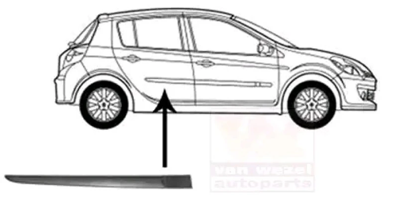Image of VAN WEZEL 4331426 Moldings Trim-/Protection Strip,door (1005)