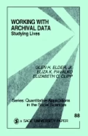 Image of working with archival data studying lives