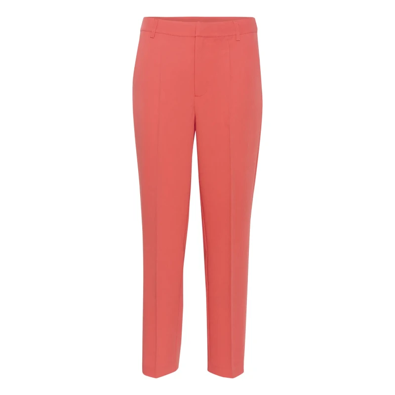 Image of Kaffe Womens zip-up Trousers KAFFE Sakura HW Rose Female 44