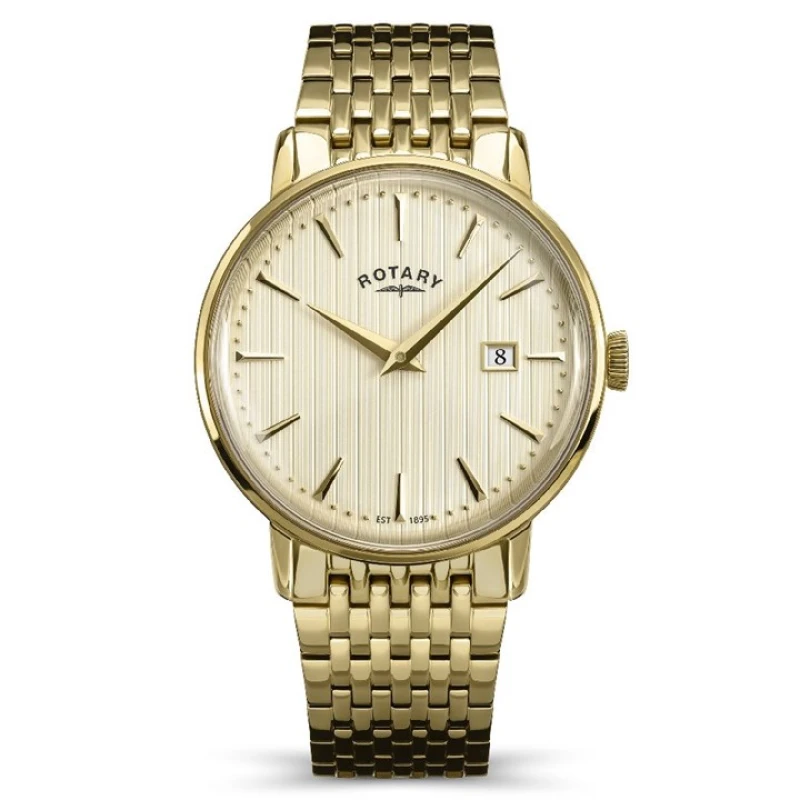 Image of Rotary RGB10048/31 1895 Gold Tone Bracelet Watch - W13319