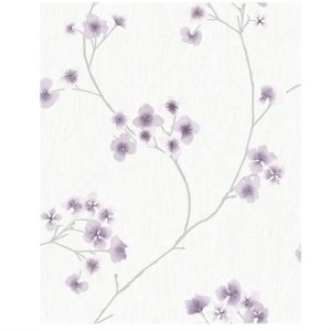 image of Graham and Brown Super Fresco Radiance Wallpaper - Lavender