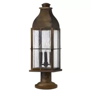 Image of Outdoor IP44 3 Bulb Wall Ground Pedestal Light Sienna LED E14 60W d01175