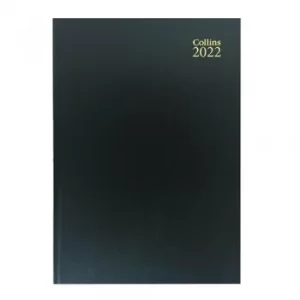 Image of Collins A5 Desk Diary Week To View Black 2022 35.99-22