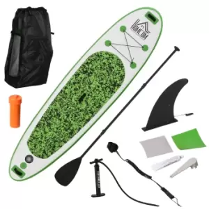 Image of HOMCOM 10ft Blow up Paddle Board Standup Paddle Board Inflatable SUP Board Surfing Non-Slip Panel with Air Pump Beach Outdoor Adults
