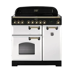 image of Rangemaster CDL90EIWH-B Classic Deluxe 90cm Induction Range Cooker