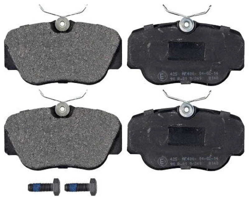 Image of A.B.S. 36660 Brake pad set prepared for wear warning indicator Brake Pad Set,disc brake (402)