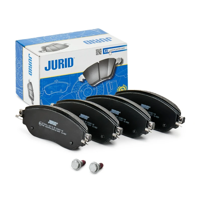 Image of JURID 573656J Brake pad set not prepared for wear warning indicator Brake Pad Set,disc brake (402)