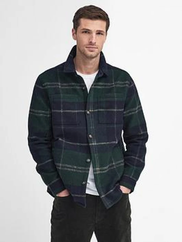 Image of Barbour Mens Chapter Checked Woven Overshirt - XL Multi Shirts male MOS0400TN23 XL
