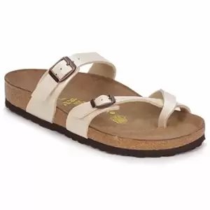 image of Birkenstock MAYARI womens Mules / Casual Shoes in White,2.5,2.5,5,5.5,7.5